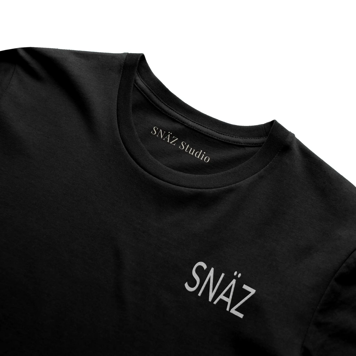 SNAZ Embroidered Black Tee