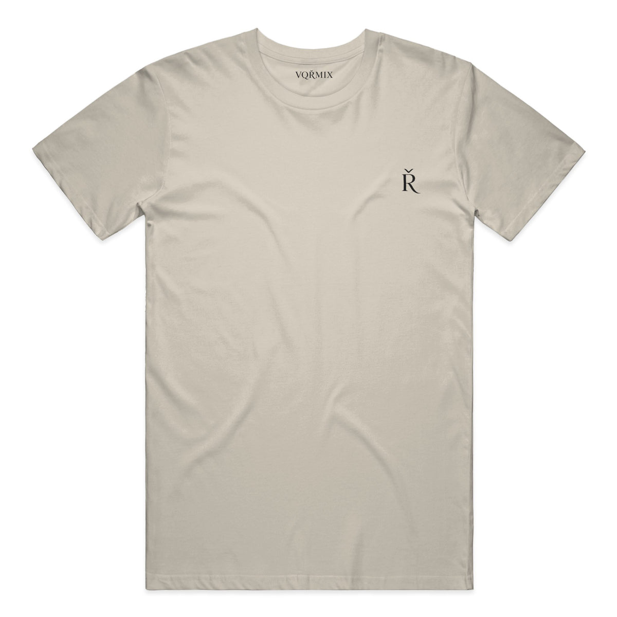 VQRMIX R Embroidered Tee Natural