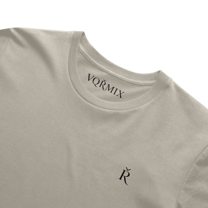 VQRMIX R Embroidered Tee Natural