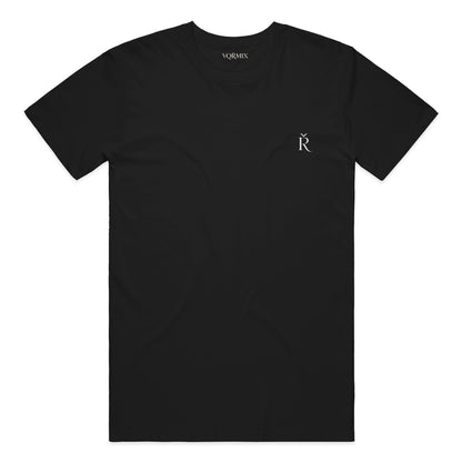 VQRMIX R Embroidered Tee Black and Bone