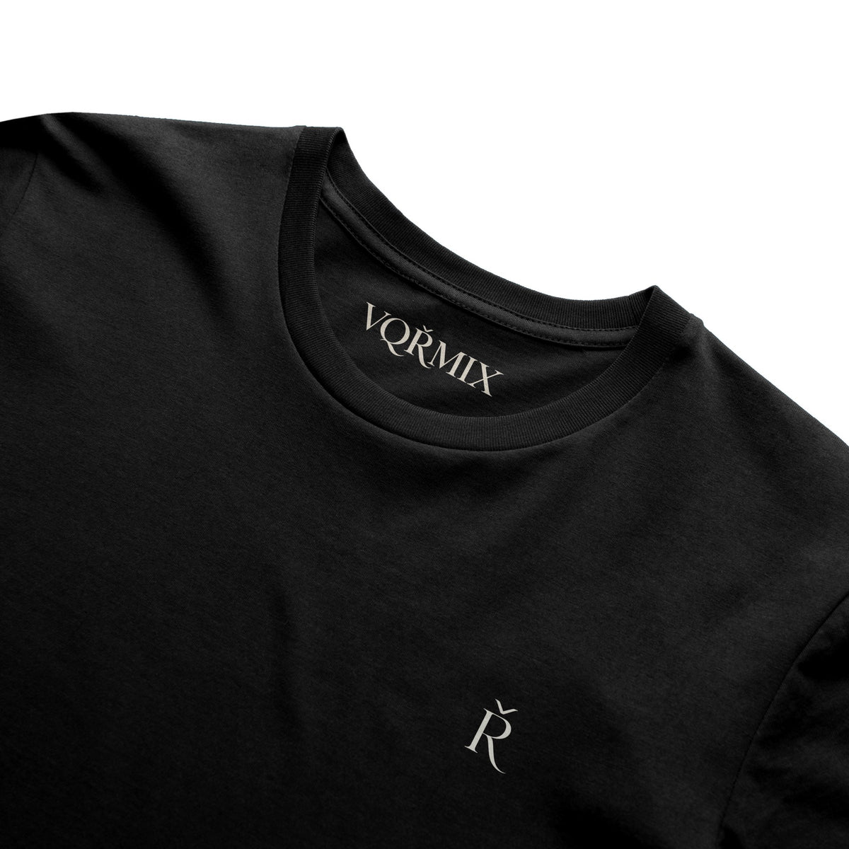 VQRMIX R Embroidered Tee Black and Bone