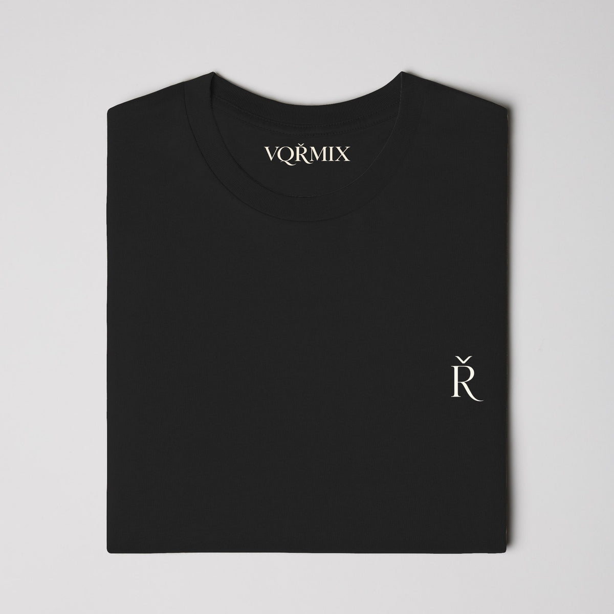 VQRMIX R Embroidered Tee Black and Bone
