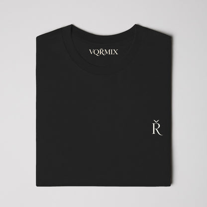 VQRMIX R Embroidered Tee Black and Bone