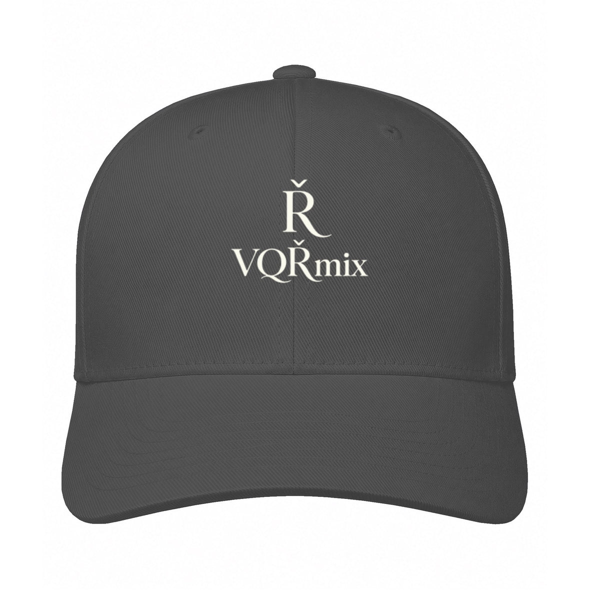 VQRMIX Stacked Embroidered Cap Black