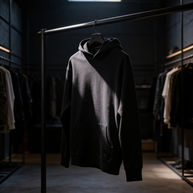 SNÄZ Black Embroidered - Hoodie